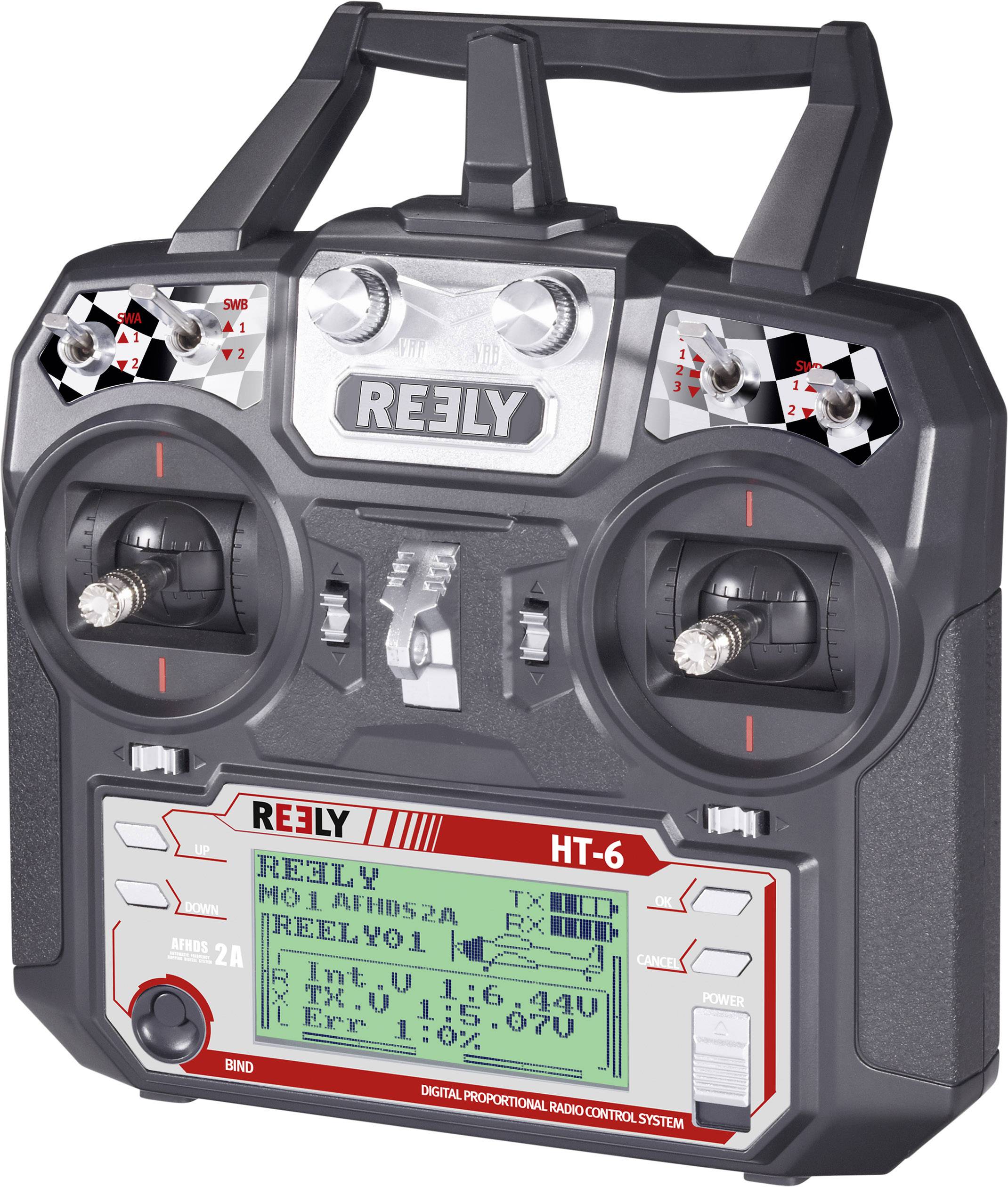 Kontroler do zdalnego sterowania Reely HT-6 1310037, 2,4 GHz, Ilość kanałów: 6, 397 g - obrazek 1