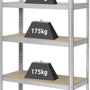 Regał warsztatowy, wzmocniony TOOLCRAFT TO-7863108, metal, MDF, Maks. obciążenie: 875 kg Regał warsztatowy, wzmocniony TOOLCRAFT TO-7863108, metal, MDF, Maks. obciążenie: 875 kg