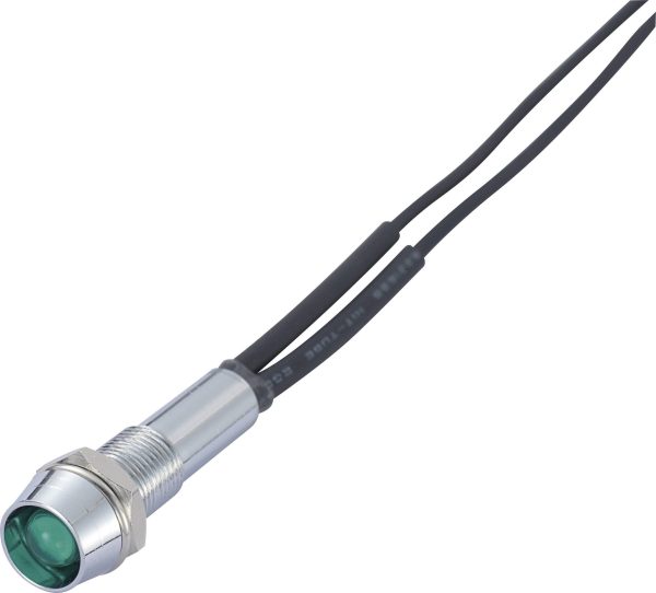Dioda sygnalizacyjna LED 6 mm, 230V, zielona