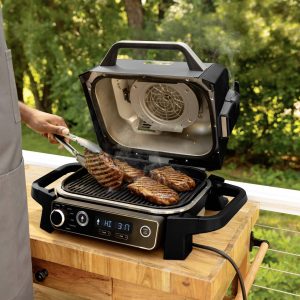 Ninja Woodfire Elektryczny Grill funkcja gorącego powietrza czarny, srebrny (matowy) Ninja Woodfire Elektryczny Grill funkcja gorącego powietrza czarny, srebrny (matowy)