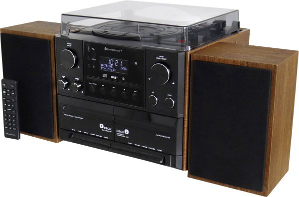Miniwieża soundmaster MCD5600BR brązowy (drewno szlachetne matowe)