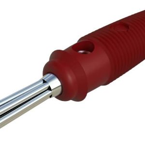 Wtyk bananowy SKS Hirschmann, O 4 mm, 16 A, czerwony Wtyk bananowy SKS Hirschmann, O 4 mm, 16 A, czerwony