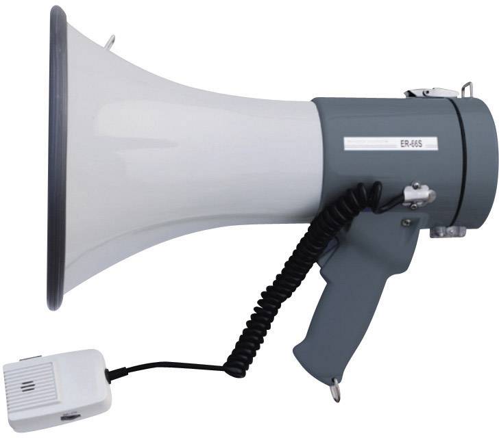 Megafon SpeaKa Professional ER-66S, Moc: 25 W, Zasięg maksymalny: 700 m, 23 cm x 37 cm , mikrofon ręczny - obrazek 1