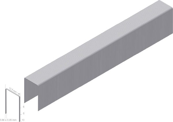 Prebena A08CNK Zszywki Typ A 10000 szt. Wymiary (D x S) 8 mm x 12.8 mm