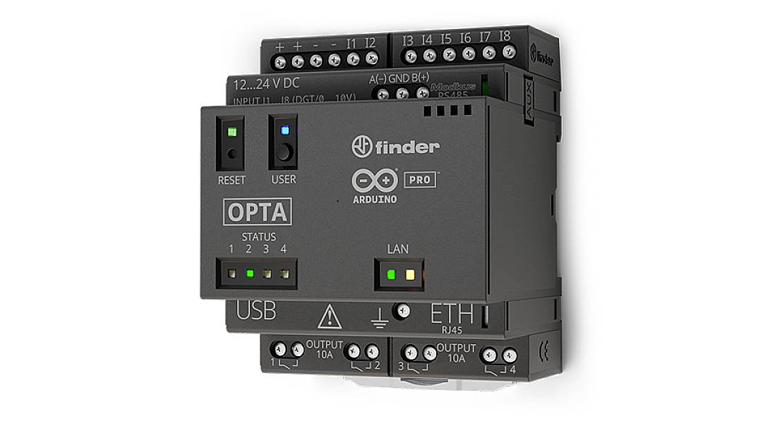 Moduł komunikacji PLC Arduino Opta WiFi AFX00002, 12 V/DC, 24 V/DC - obrazek 1