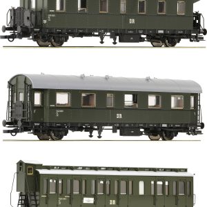 Wagon osobowy Roco 6200131 H0 Zestaw 3-częściowy 2: Pociąg linii bocznych DR Wagon osobowy Roco 6200131 H0 Zestaw 3-częściowy 2: Pociąg linii bocznych DR