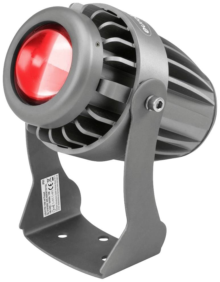 Eurolite LED IP PST-10W rot Pinspot LED Ilość diod LED: 1 10 W czarny - obrazek 1