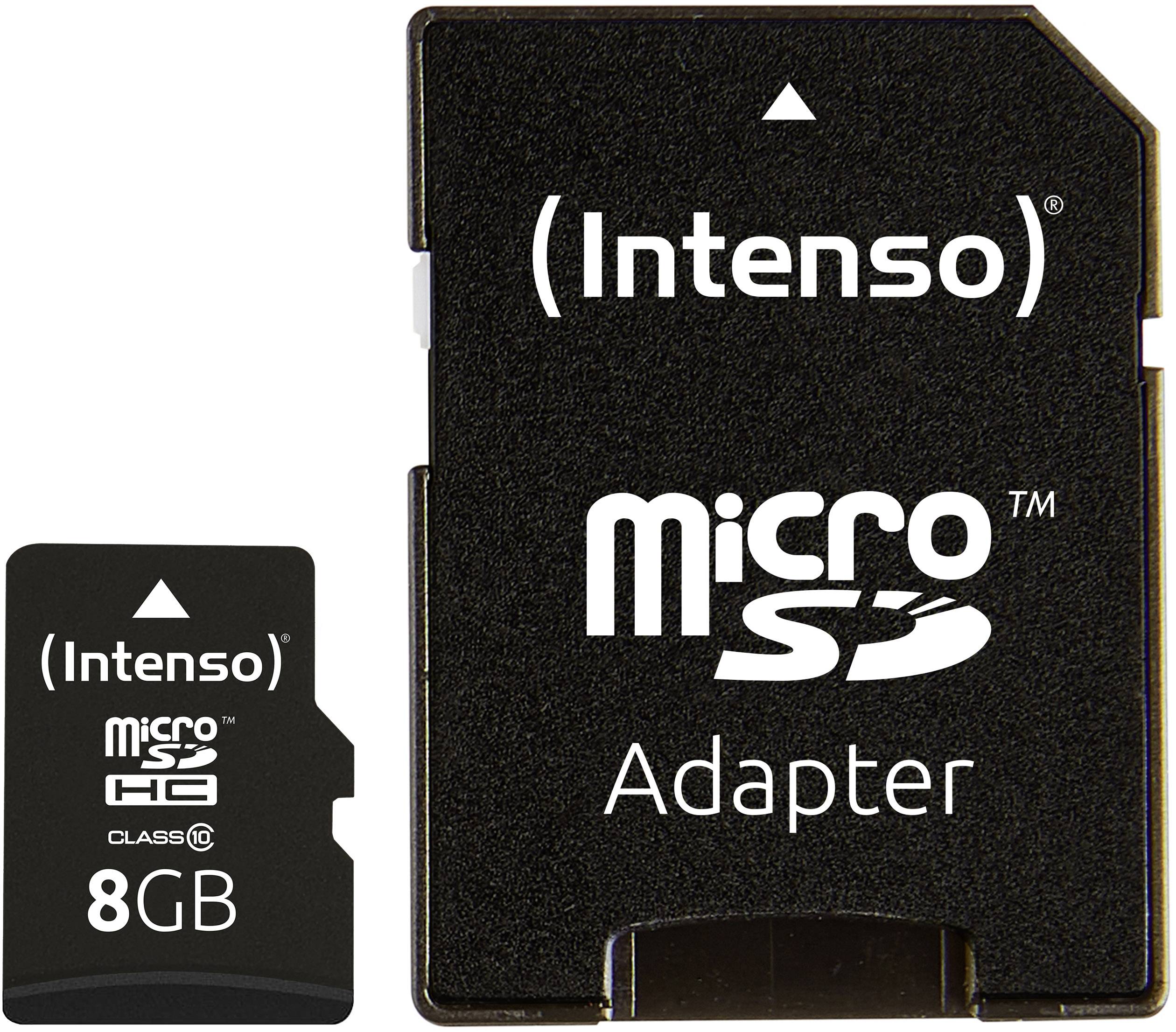 Intenso High Performance microSDHC 8 GB Class 10 zaw. kartę pamięci SD - obrazek 1