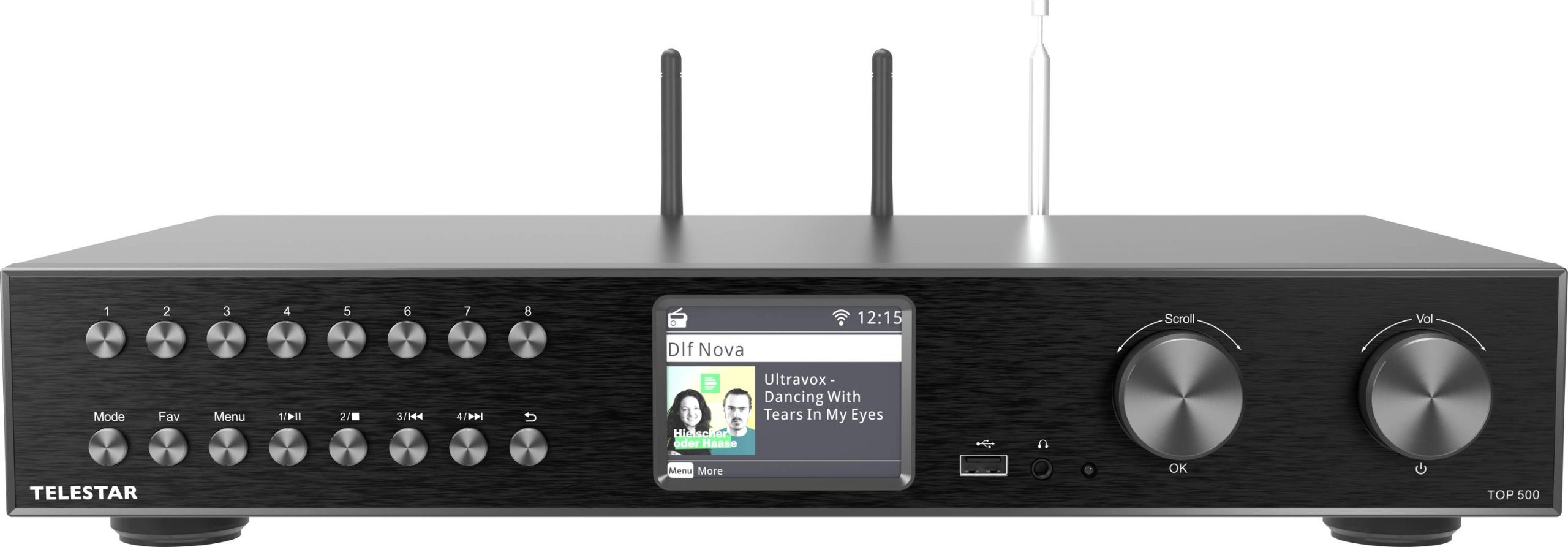 Tuner HiFi Telestar TOP 500 Schwarz czarny - obrazek 1