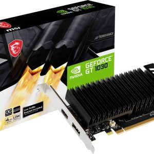 MSI Karta graficzna Nvidia GeForce GT1030 4 GB HDMI, DisplayPort Podkręcona, Niskoprofilowa MSI Karta graficzna Nvidia GeForce GT1030 4 GB HDMI, DisplayPort Podkręcona, Niskoprofilowa