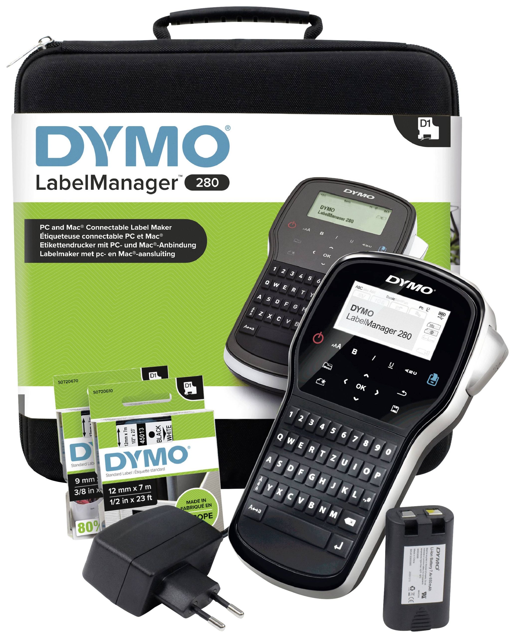 Drukarka etykiet DYMO LabelManager 280 Kit, Przystosowana do taśmy: D1 - obrazek 1