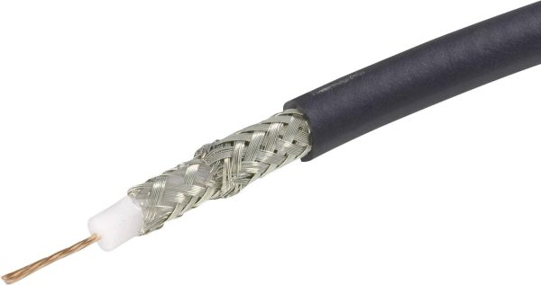 Przewód video Belden 1505F, 1 x 0.5 mm², czarny, Produkty w metrach bieżących