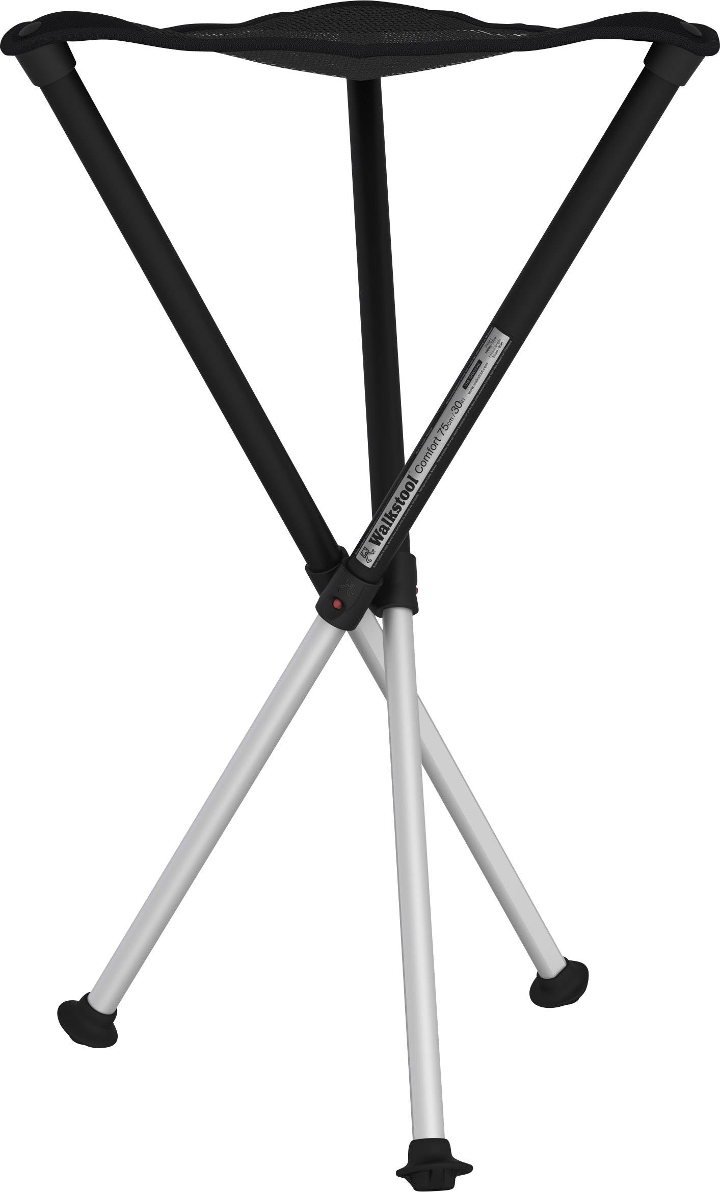 Krzesło składane Walkstool 63549, Comfort XXXL, czarny, srebrny - obrazek 1