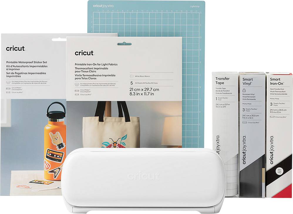 Cricut Joy Xtra Starter Bundle Zestaw do projektowania plotera tnącego Szerokość cięcia 21.6 cm - obrazek 1