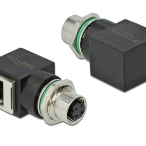 adapter M12, RJ45 Delock 66312 66312, Kabel, 1 szt.
