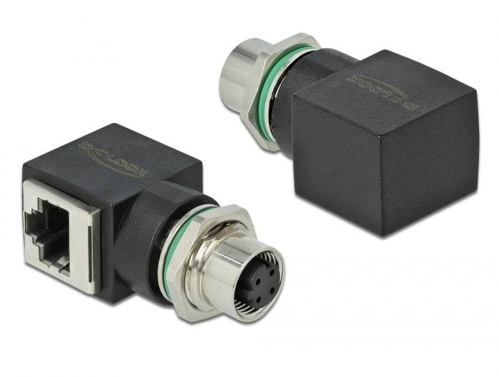 adapter M12, RJ45 Delock 66312 66312, Kabel, 1 szt. - obrazek 1