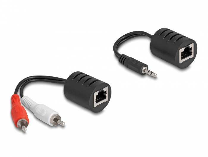 Audio kabel Delock 87859 87859, RJ45, Jack, RCA/Cinch, 0.004 m - obrazek 1