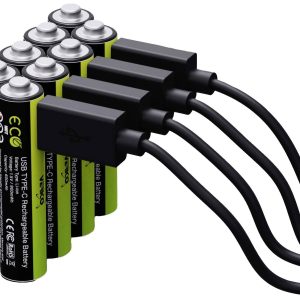 Akumulator AAA/R03 Verico LoopEnergy ładowanie po przez USB-C , Li-Ion, 600 mAh, 1.5 V, 8 szt. Akumulator AAA/R03 Verico LoopEnergy ładowanie po przez USB-C , Li-Ion, 600 mAh, 1.5 V, 8 szt.