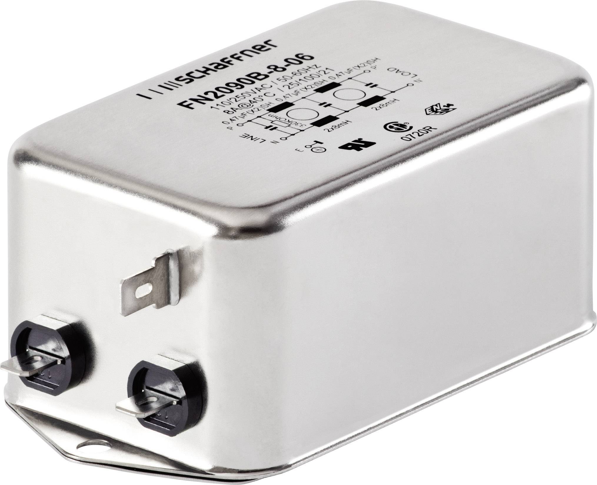 Schaffner FN2090-16-06 FN2090-16-06 Filtr szumów 250 V/AC 16 A 4 mH (D x S x W) 113.5 x 57.5 x 45.4 mm 1 szt. - obrazek 1