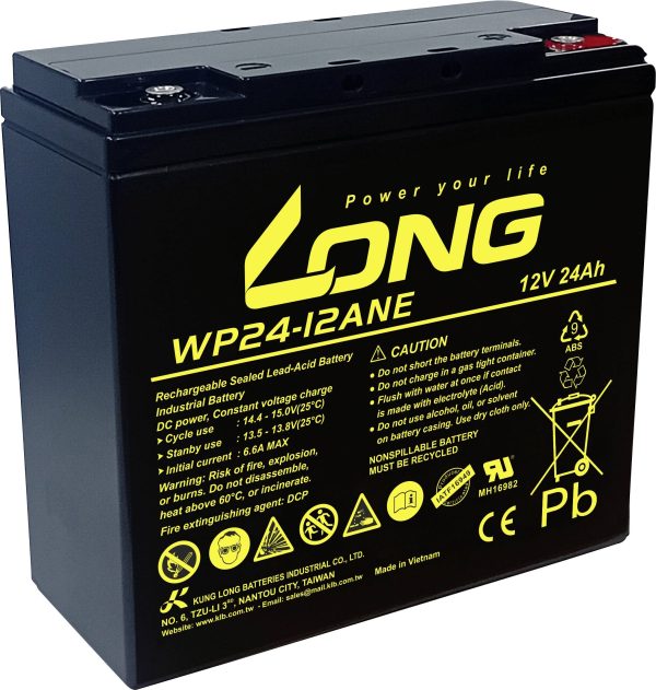 Long WP24-12ANE-M Akumulator ołowiowy AGM 24 Ah 12 V 1 szt.