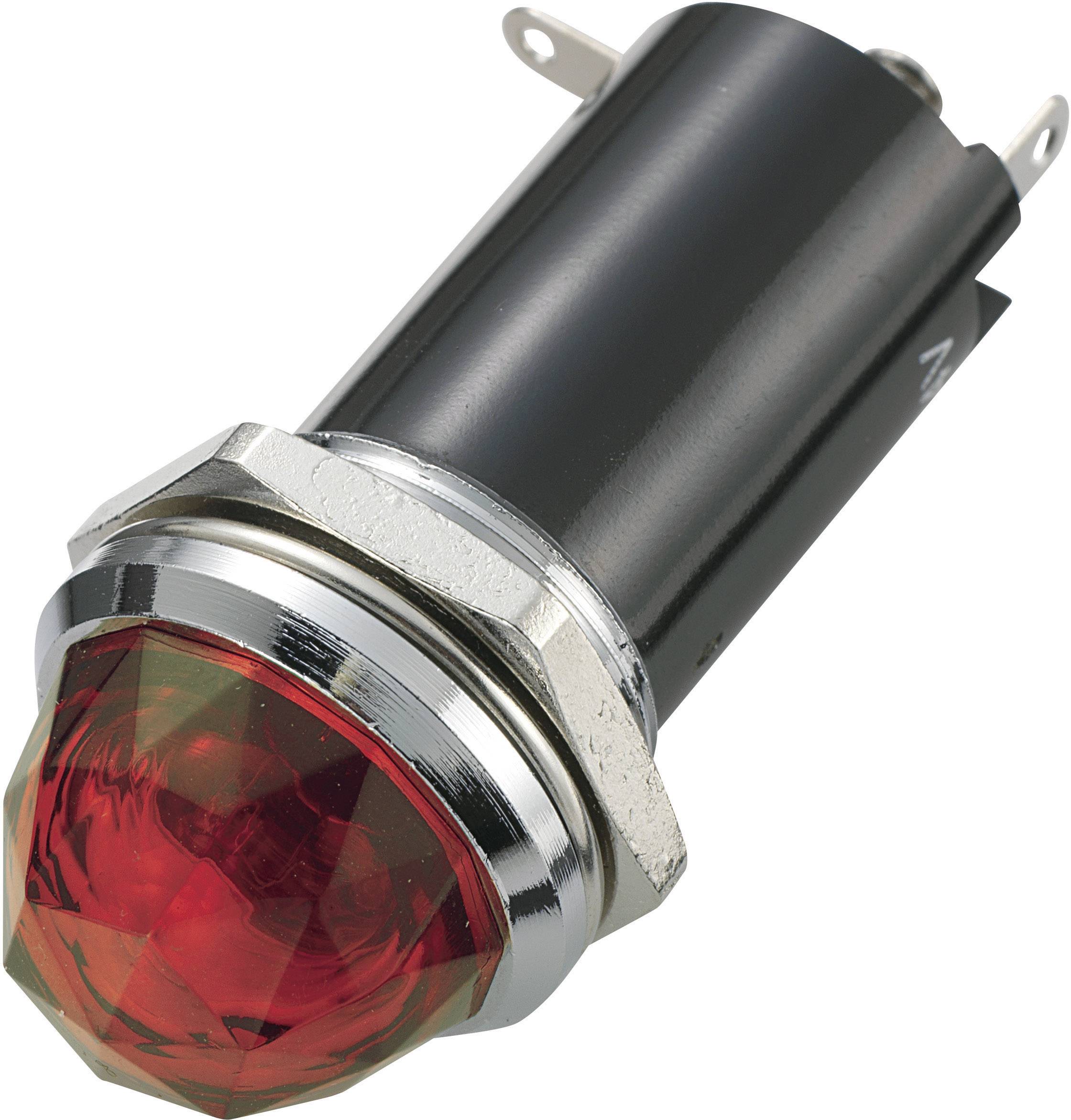 Standardowa lampa sygnałowa z żarówką TRU COMPONENTS 1588039 16.20 mm 12 - 12 V/DC czerwony 1 szt. - obrazek 1