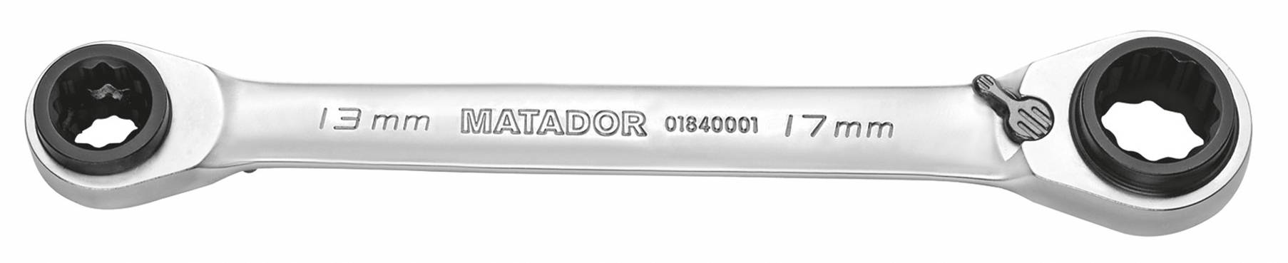 Matador Schraubwerkzeuge 01840001 01840001 Klucz oczkowy podwójny z grzechotką zestaw Rozmiar klucza (metryczny) (tylko - obrazek 1