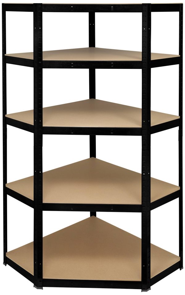 Moduł narożny regału magazynowego TOOLCRAFT, TO-8701224, metal (malowany proszkowo), MDF, Maks. obciążenie: 875 kg