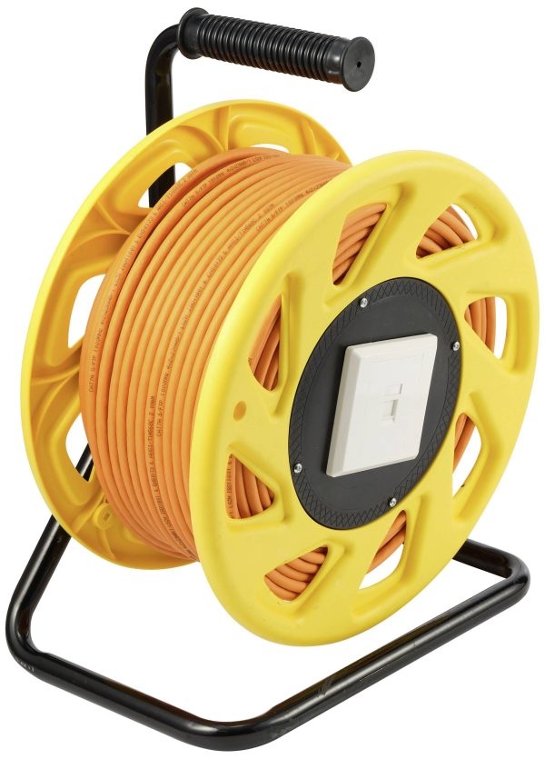 bęben na kable RJ45 Renkforce RF-4452666, CAT 7a, S/FTP, 50.00 m