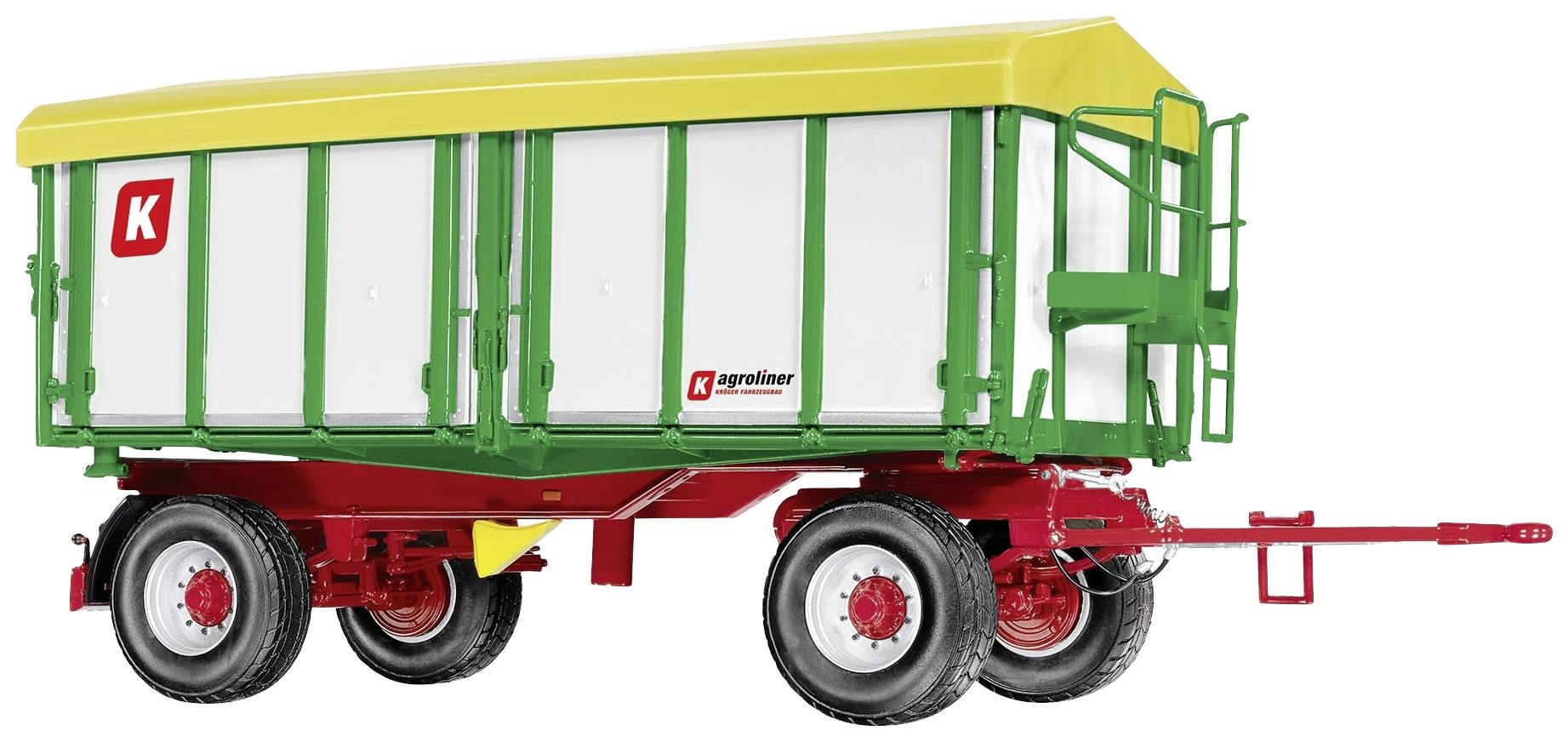 Wiking 077866 Spur 1 Model przyczepy Kroeger HKD 302, biały - obrazek 1