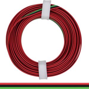 Donau Elektronik 318-014 Przewód linka 3 x 0.14 mm² + 3 x 0.14 mm² czerwony, zielony, czarny 5 m