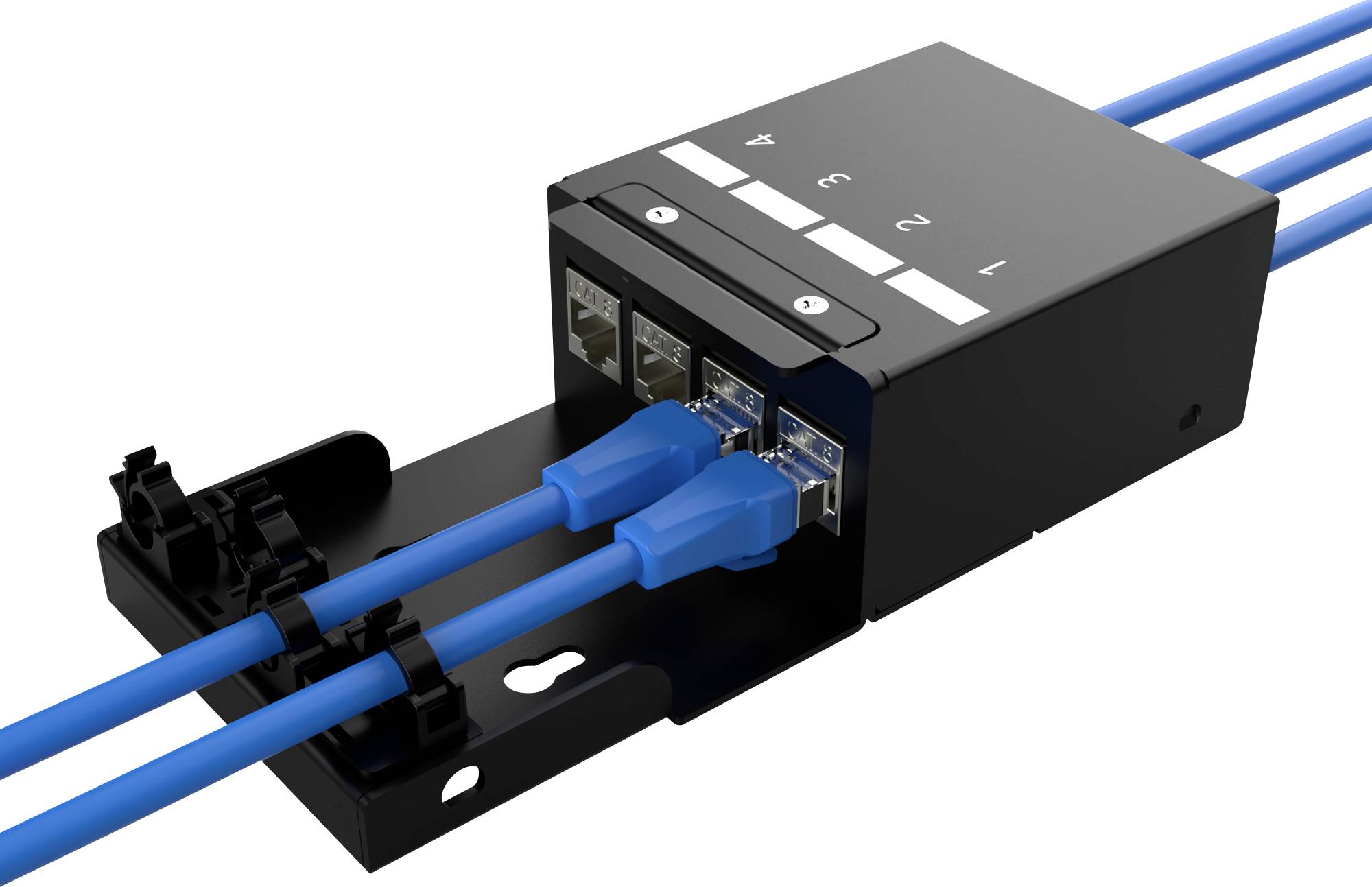 Digitus DN-93708-4 Moduł RJ45 Keystone brak specyfikacji sieciowej 1 szt. - obrazek 1