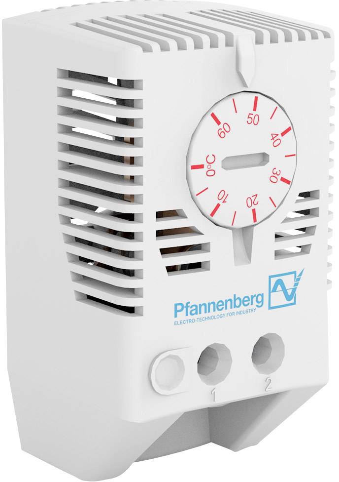 Pfannenberg Termostat do szafy rozdzielczej FLZ 520 THERMOSTAT 0..+60°C 240 V/AC 1 NC (D x S x W) 36 x 40 x 72 mm 1 szt. - obrazek 1