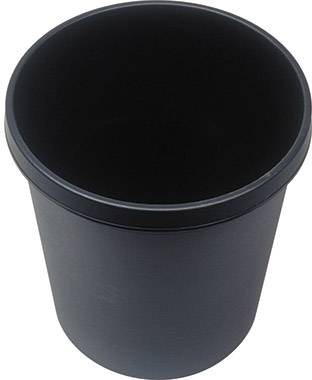 Helit the german H6105895 Kosz na papier 18 l (Ø x W) 31.5 cm x 33.5 cm polipropylen czarny 1 szt.