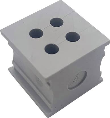 TRU COMPONENTS ELT 4/4 Przepust kablowy z rowkiem Maksymalna średnica mocowania 4 mm elastomer szary 1 szt.
