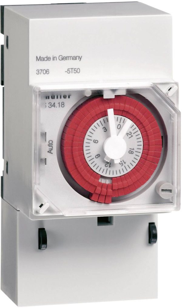 Müller VS 30.18 12-24V & DC 24-48V 50-60Hz Przekaźnik czasowy na szynę DIN analogowy 12 V/DC, 24 V/DC, 48 V/DC, 24 V/AC,