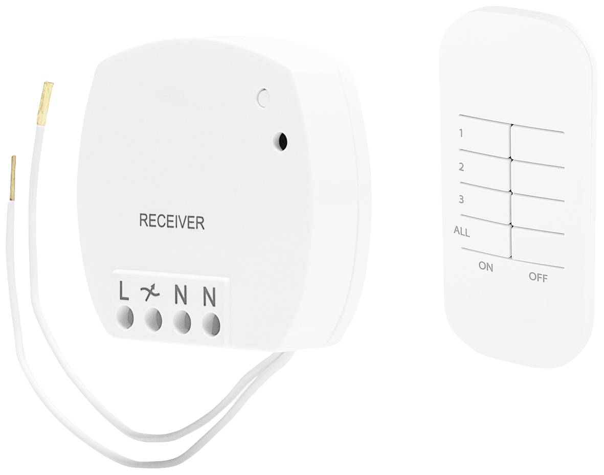 Smartwares SH4-99560 FSK 433 MHz Bezprzewodowy element przełączający, Pilot zdalnego sterowania z funkcją ściemniania SH - obrazek 1