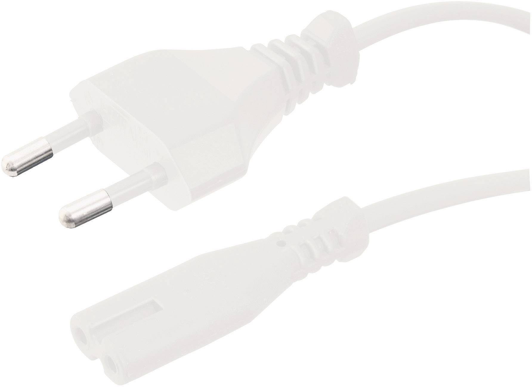 Kabel zasilający HAWA 100827, 1,8 m, biały, H03VVH2 -F 2 x 0,75 mm - obrazek 1