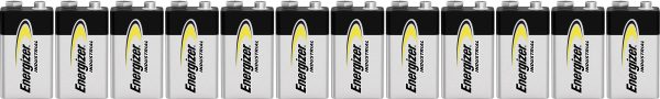 Bateria 9 V Energizer Industrial 6LR61 E000191209, 9 V, alkaliczno-manganowe, 12 szt.