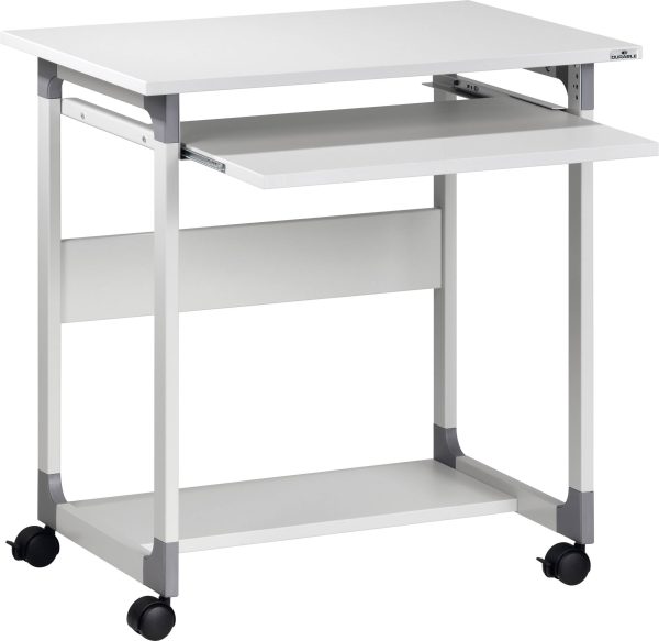 Wózek komputerowy Durable SYSTEM 75 FH z rolkami, regulacja wysokości (D x S x W) 534 x 75 x 77 mm szary
