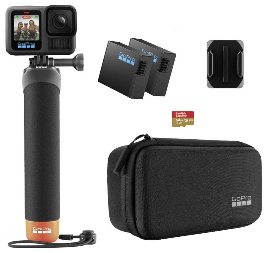 GoPro HERO13 Black Accessory Hard Bundle Kamera sportowa Kamera internetowa, GPS, 5.3K, 360°, Bluetooth, WiFi, Ekran dot - obrazek 1