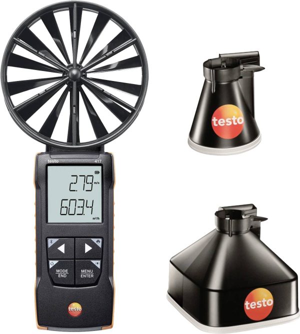 Anemometr testo 417-1 0563 1417, 0.3 do 20 m/s, 0 do +50 °C