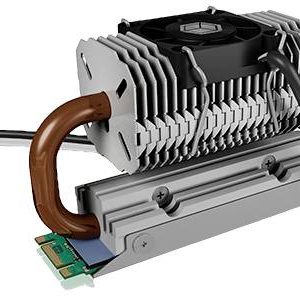 ICY BOX IB-M2HSF-705, M.2 Kühler mit Heatpipe und 30 mm Lüfter,Aluminium, Für M.2 SSDs Chłodnica dysku SSD M.2 ICY BOX IB-M2HSF-705, M.2 Kühler mit Heatpipe und 30 mm Lüfter,Aluminium, Für M.2 SSDs Chłodnica dysku SSD M.2