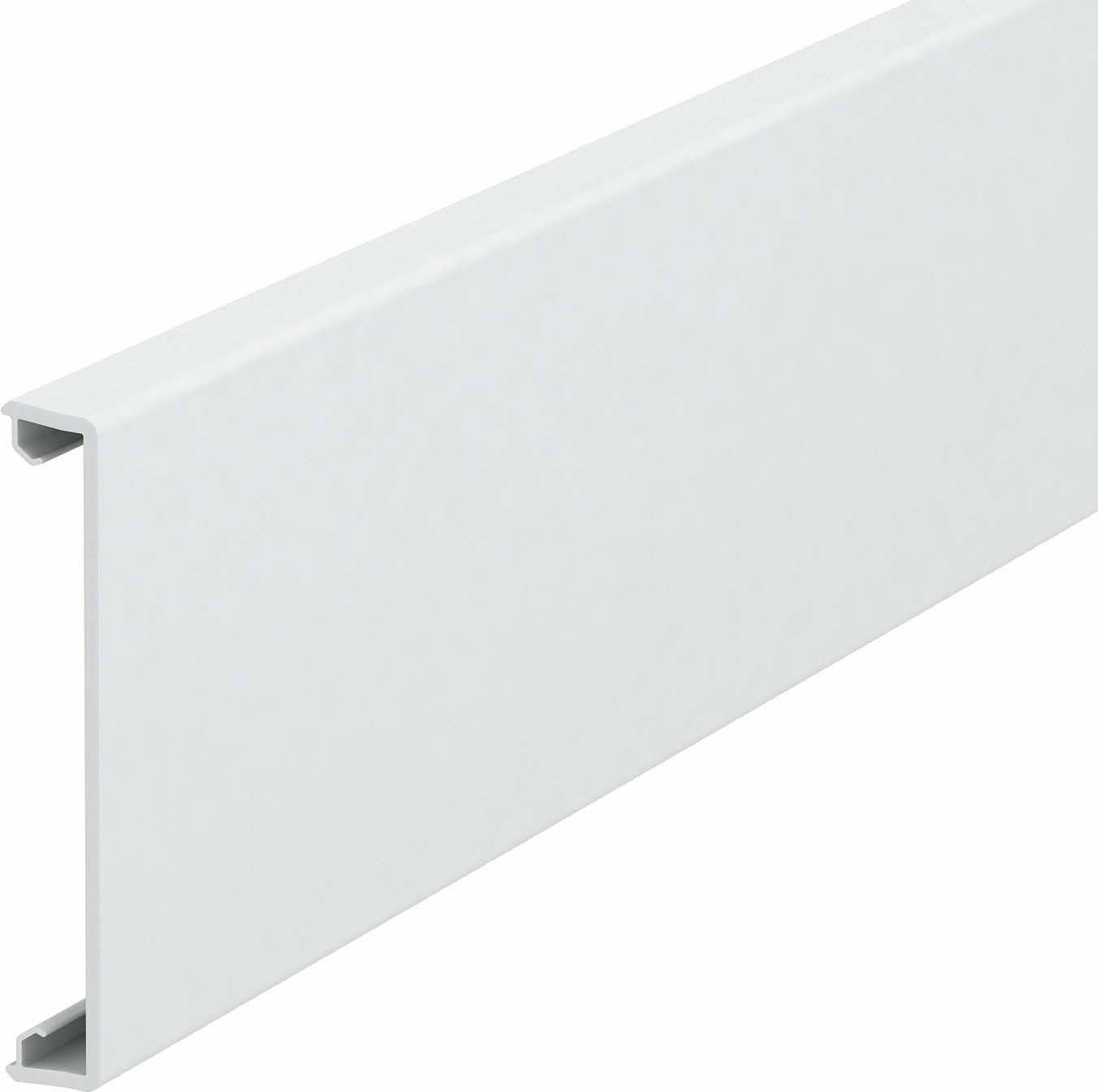 OBO Vertr część górna gładka GK-OTGRW OBO Bettermann, 6278680-1, czysty biały, (D x S) 2000 mm x 76.5 mm - obrazek 1