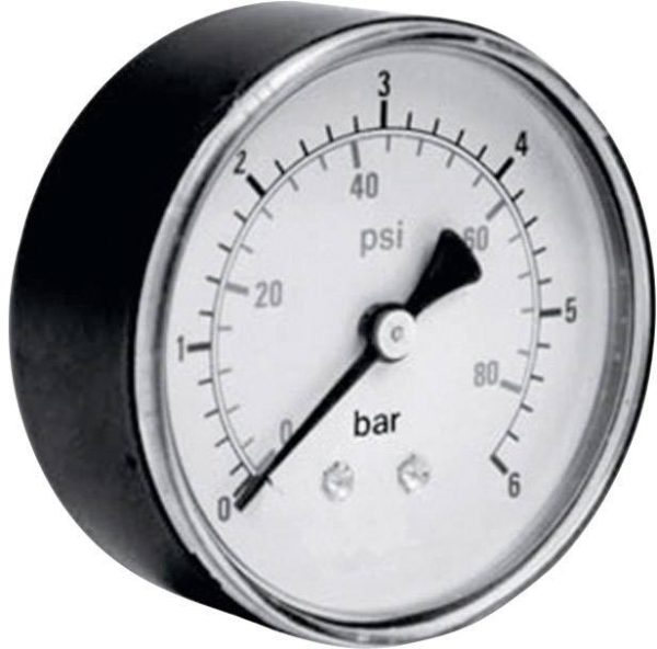 Manometr pneumatyczny ICH 306.40.16 0-16 BAR, fi 40 mm, G 1/8