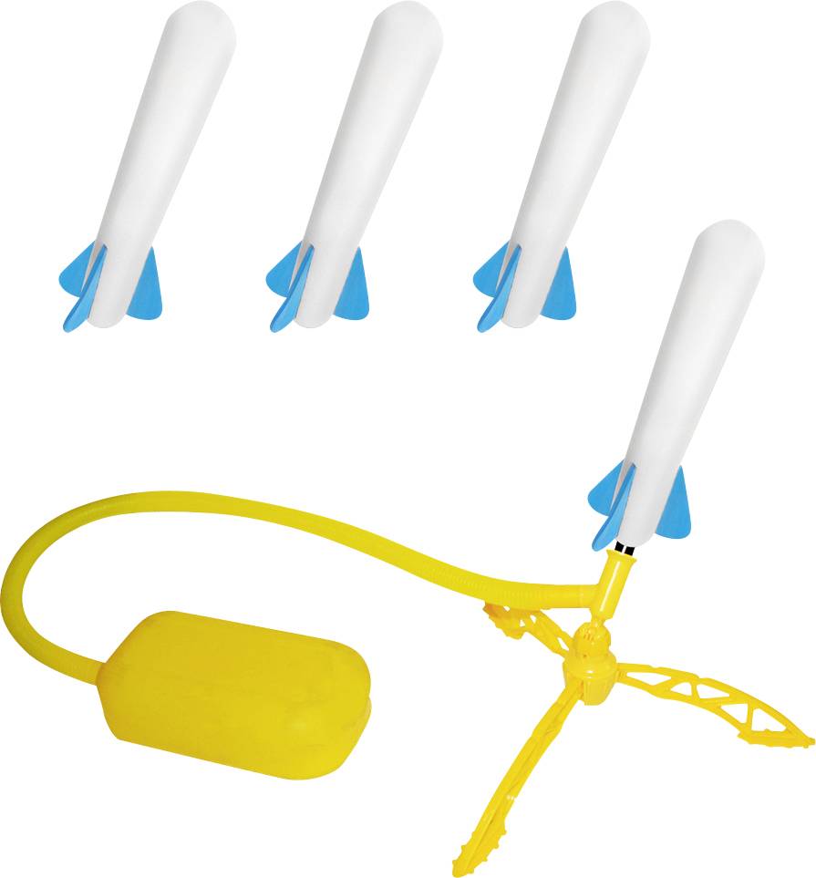 Stomp Rocket 365044 Stomp Rocket Jr. Glow, 4 GITD-Raketen Zabawki 1 szt. - obrazek 1