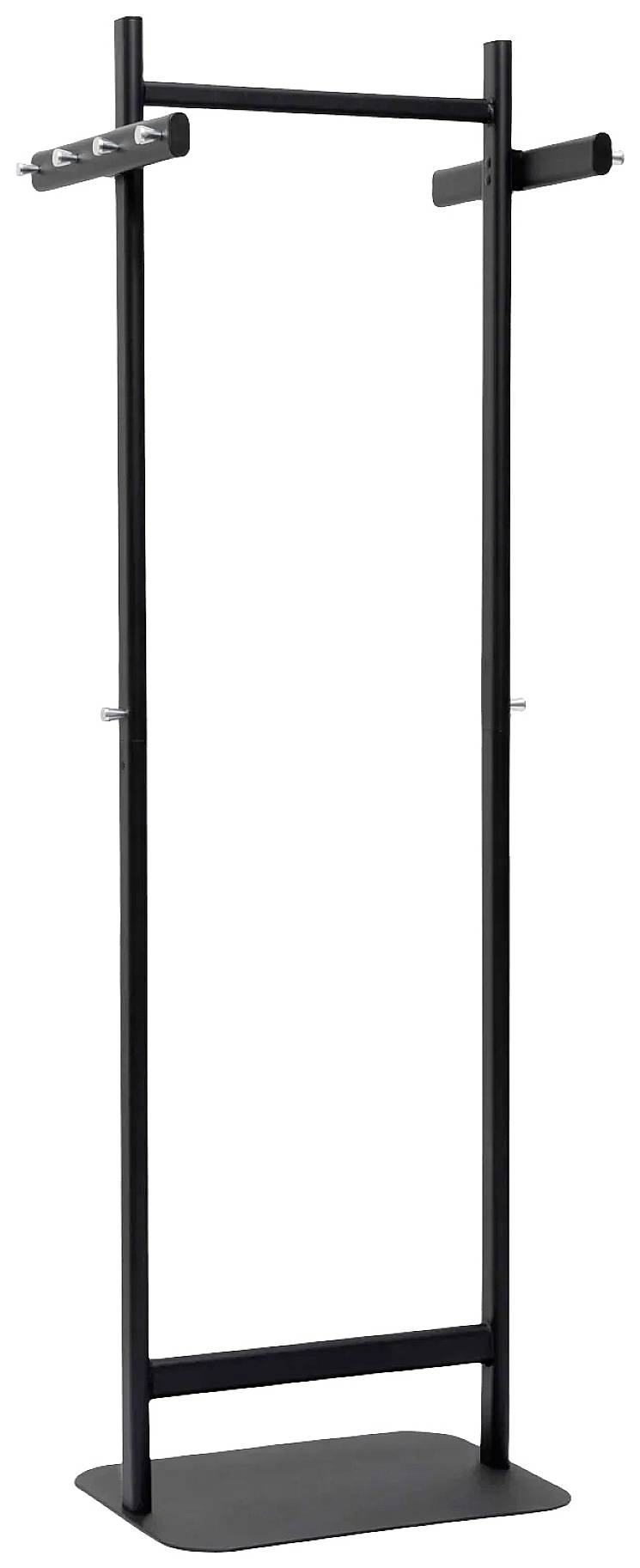 Wieszak do garderoby Maul MAULsalsa 9407890 Ilość haków: 10 (S x W x G) 52 x 172 x 40 cm metal, stal czarny - obrazek 1