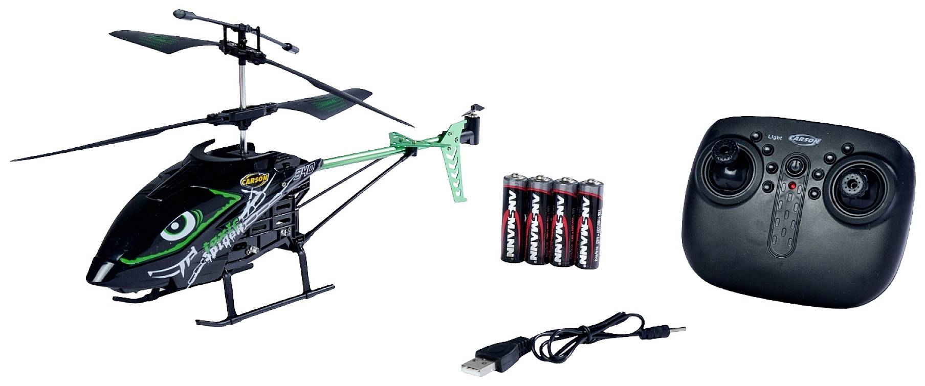 Carson RC Sport Toxic Spider 340 Helikopter RC dla początkujących RtF - obrazek 1