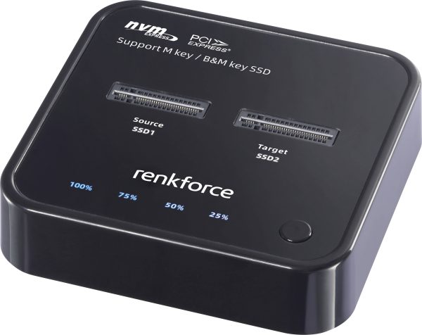 Renkforce RF-TPCD-300 1 x Stacja kopiująca do dysków twardych M.2 PCIe NVMe, USB-C®
