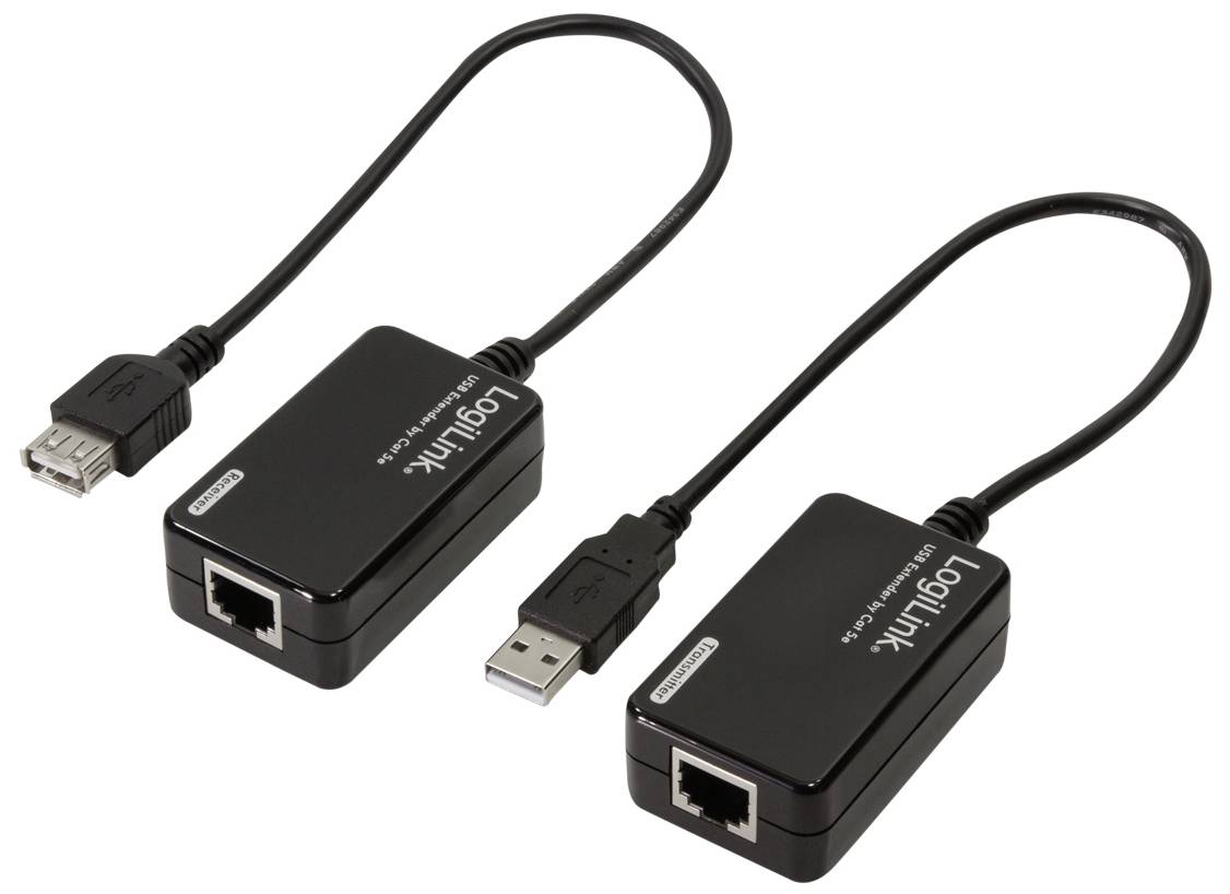 LogiLink UA0021D USB 1.1 Ekstender przez kabel sieciowy RJ45 60 m - obrazek 1