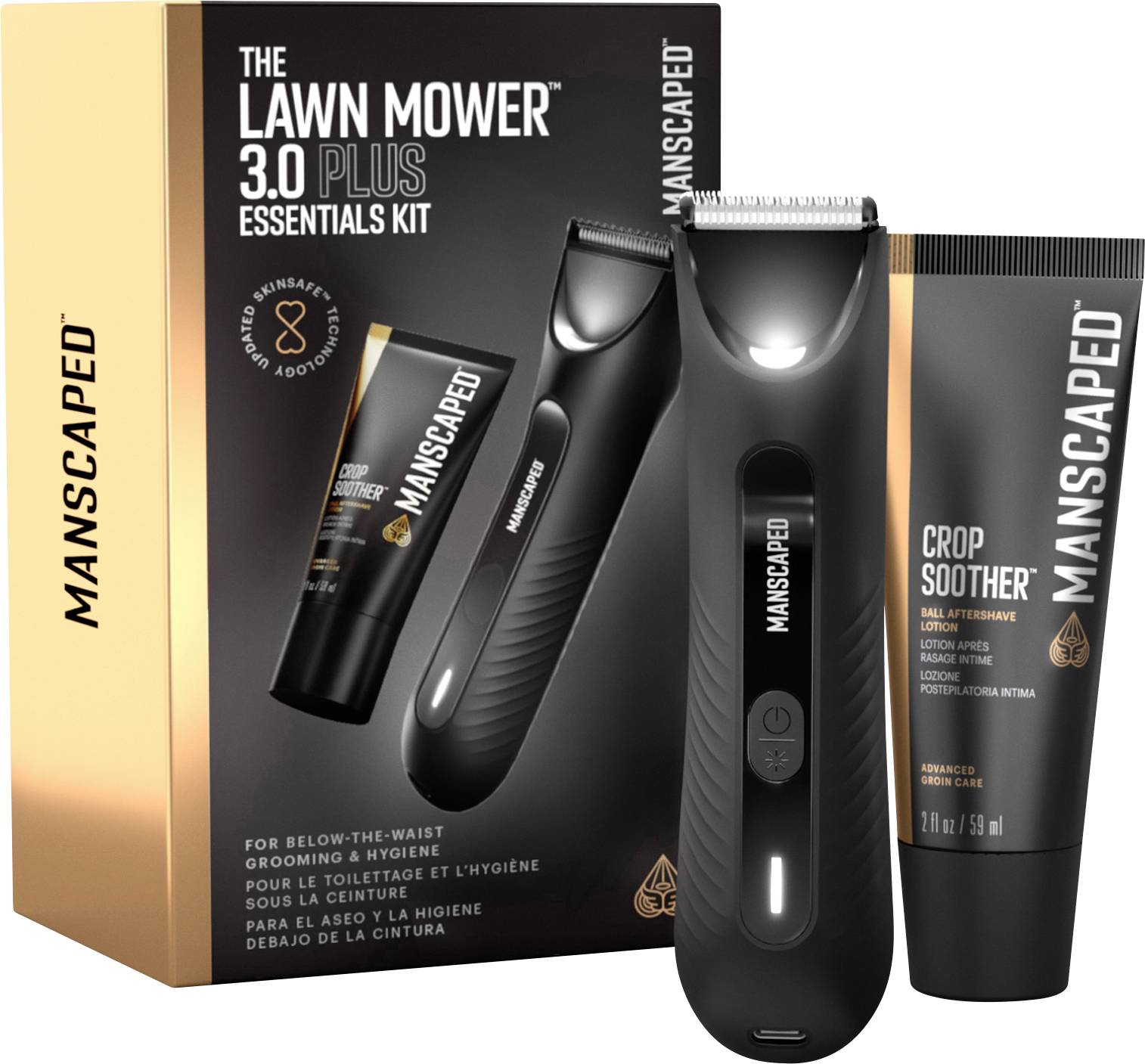 MANSCAPED The Lawn Mower 3.0 Plus Maszynka do strzyżenia brody, Maszynka do strzyżenia włosów czarny - obrazek 1